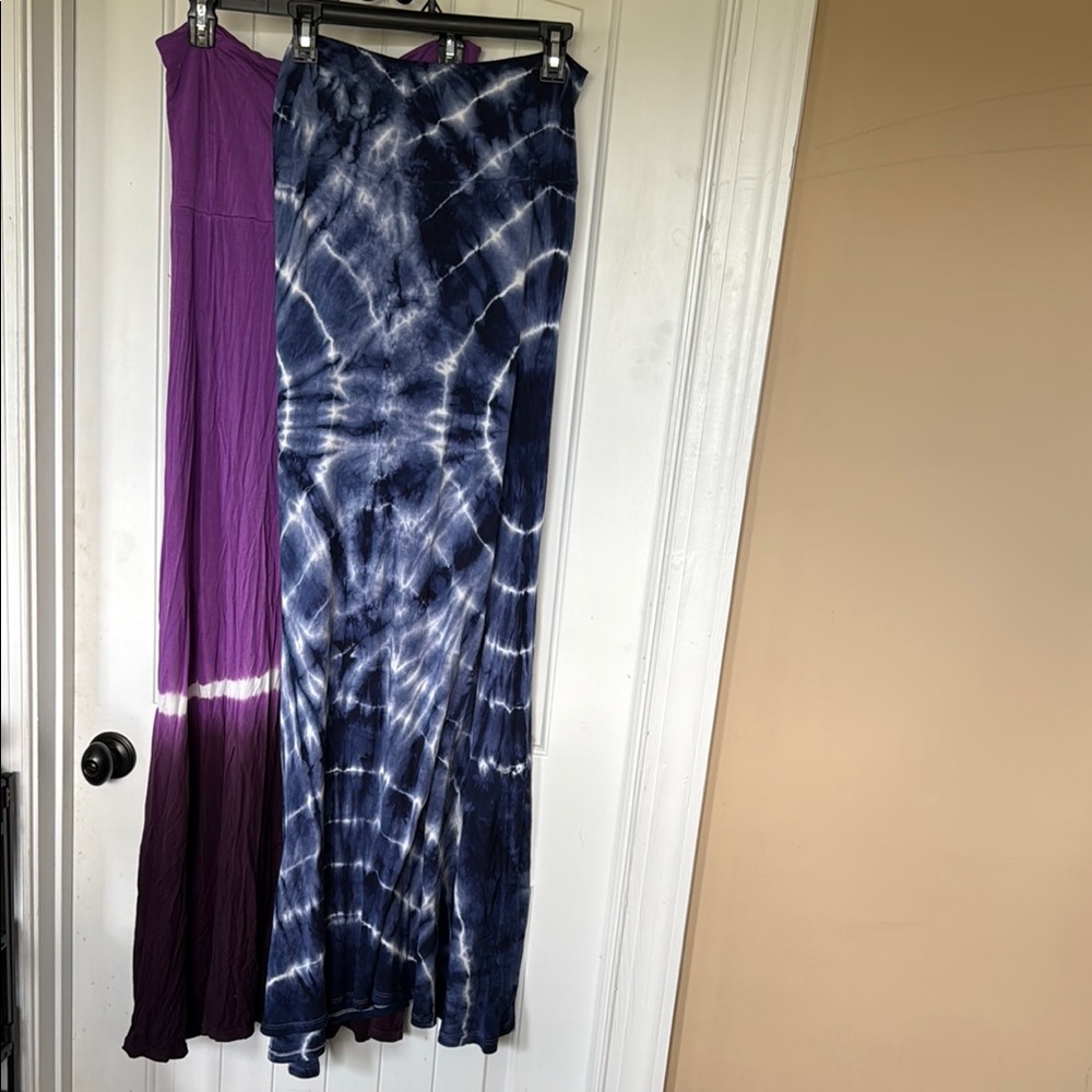 Two Tie Dye Convertible Skirts